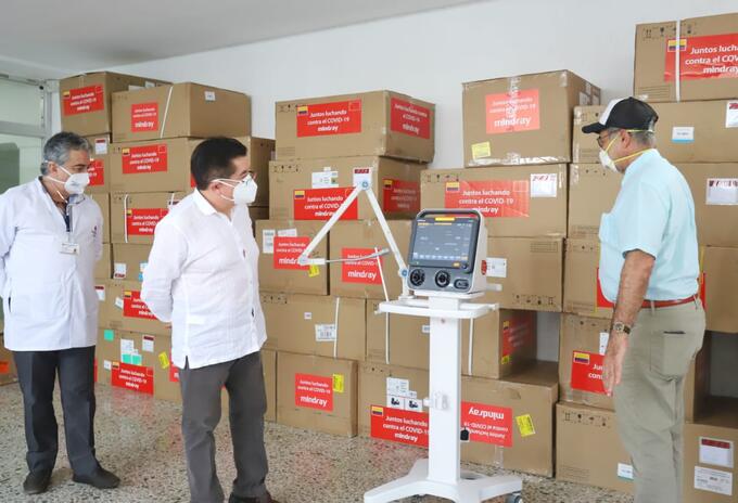 Minisalud entregó 29 ventiladores a Cartagena, para fortalecer la red hospitalaria