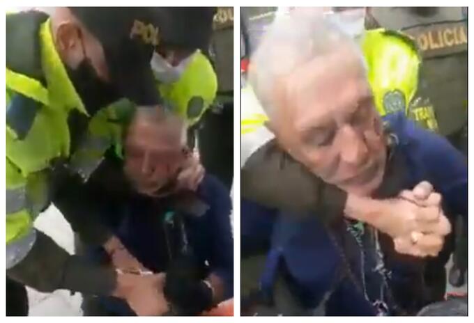 Vendedor ambulante agredido en Bogotá