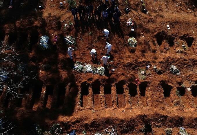 Muertos en Brasil por coronavirus