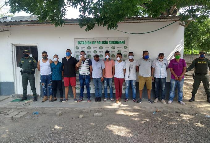 Las capturados violaron la cuarentena