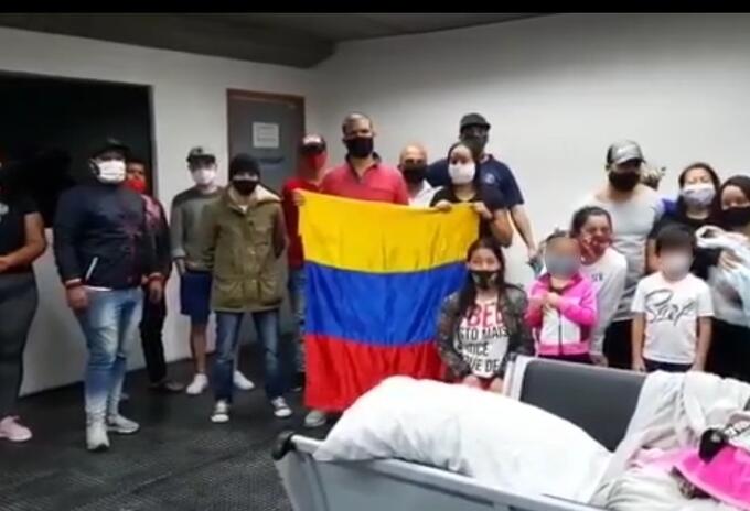 Colombianos varados en Brasil
