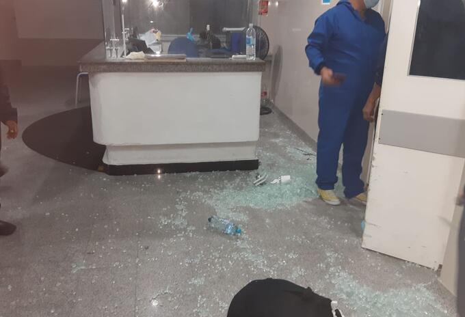 Daños y destrozos en la sede del Camino