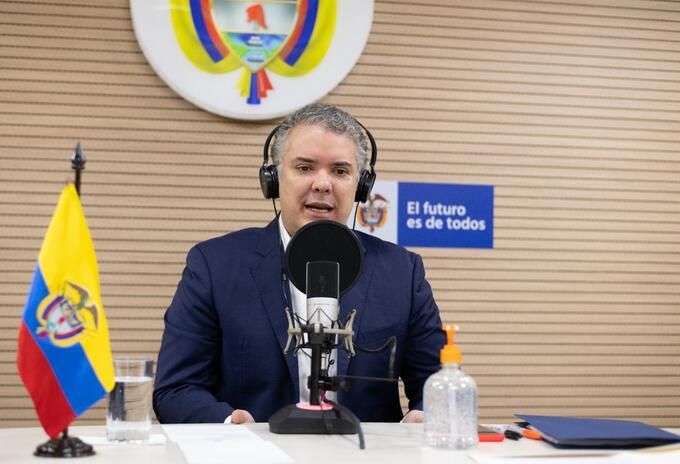 El presidente Iván Duque
