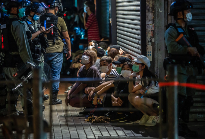 Manifestaciones en Hong Kong en medio de la pandemia