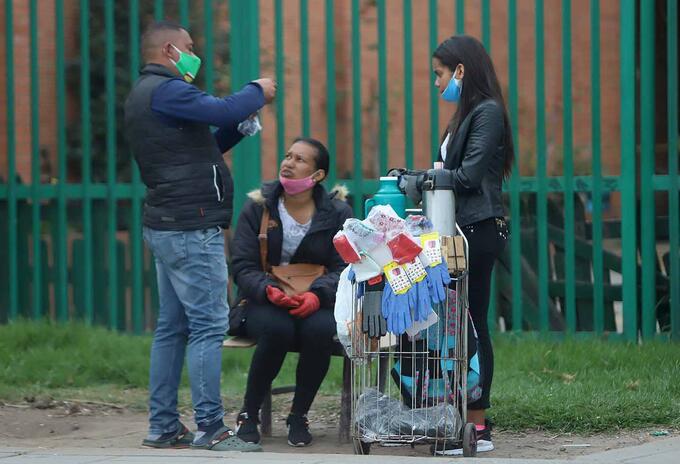 Vendedores ambulantes - Cuarentena en Colombia
