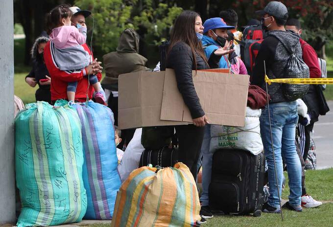 Venezolanos varados