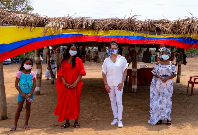 Primera dama en La Guajira