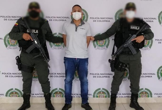 La captura se llevó a cabo en Montería.
