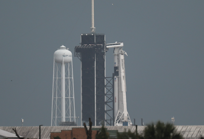 Cohete de SpaceX en la NASA