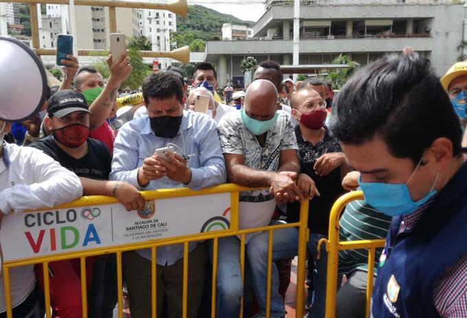 taxistas cali