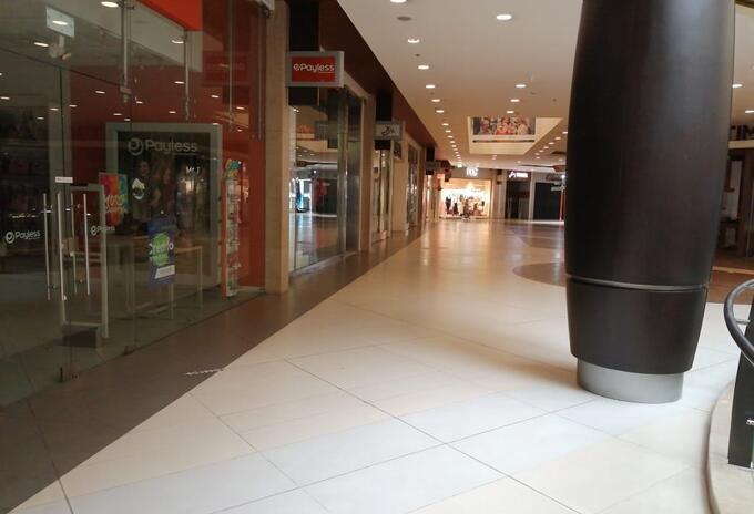 Centros comerciales en cuarentena