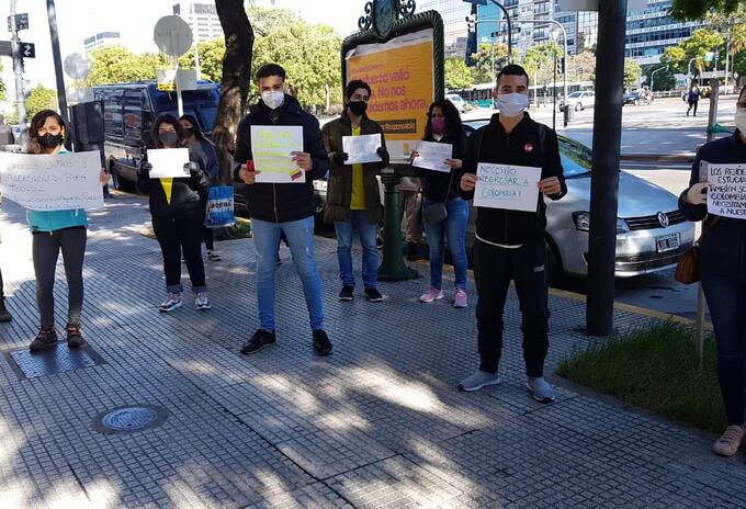 Colombianos en Argentina piden por repatriación