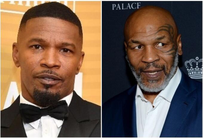 Jamie Foxx y Mike Tyson Jamie Foxx y Mike Tyson