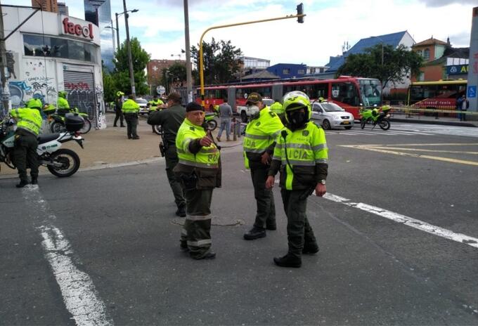 Policías reaccionan a robo en Teusaquillo Policías reaccionan a robo en Teusaquillo