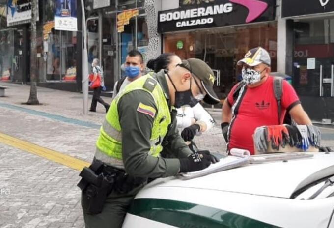 Los ciudadanos fueron sorprendidos incumpliendo las medidas de bioseguridad