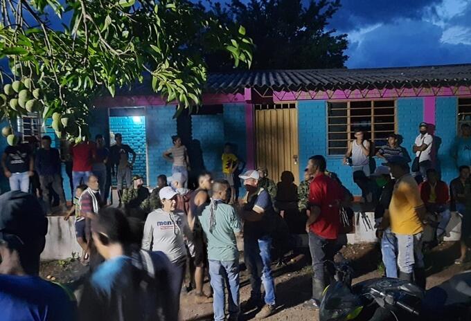 Comunidad del Corregimiento de Aserrío en Teorama