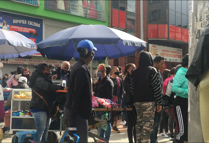 San Victorino, centro de Bogotá en pandemia.