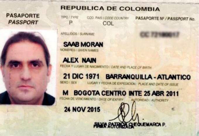 Pasaporte de Álex Saab
