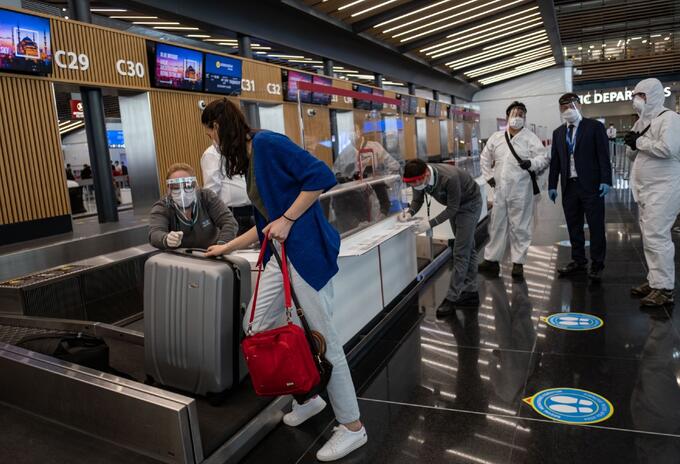 Aeropuertos en medio de la pandemia