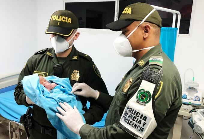La Policía lo dejó a disposición del ICBF.
