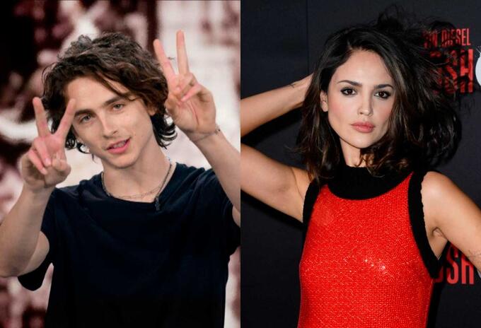 Timothée Chalamet y Eiza González