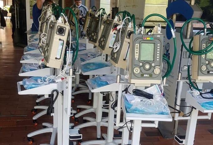Ventiladores para UCI de Bogotá