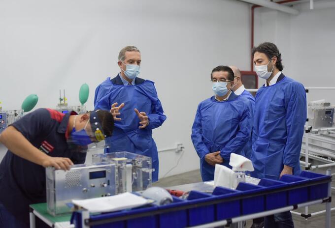 Visita del ministro de Salud, Fernando Ruiz