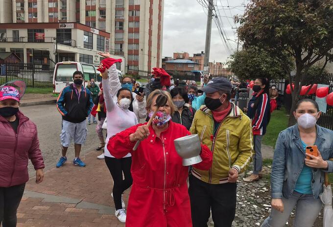 Protestas en Kennedy por falta de alimentos y ayudas durante la cuarentena