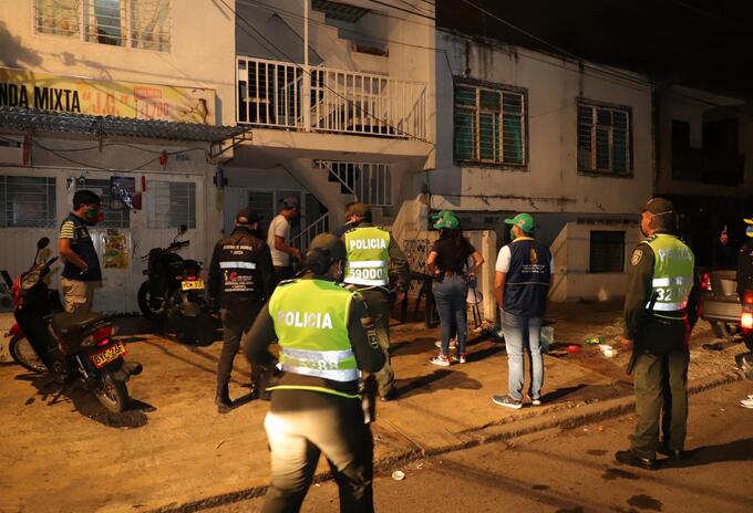 Policía intervino varias fiestas en Cali