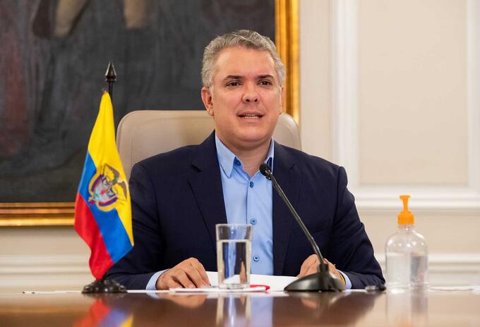 Presidente Iván Duque, durante su programa "Prevención y Acción".