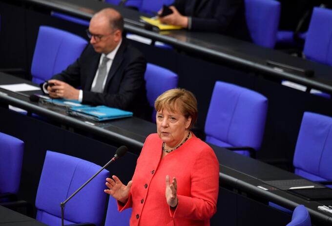 Angela Merkel frente a la Unión Europea
