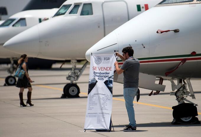 Aviones del Gobierno de México en venta