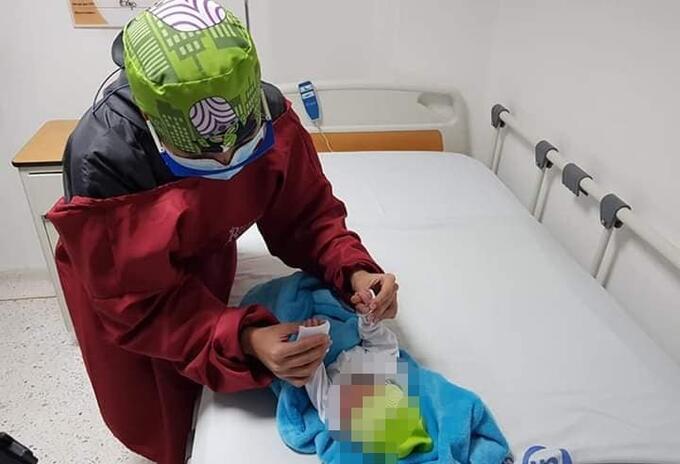 bebé abandonado