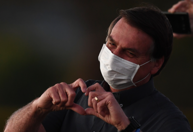 Jair Bolsonaro con coronavirus