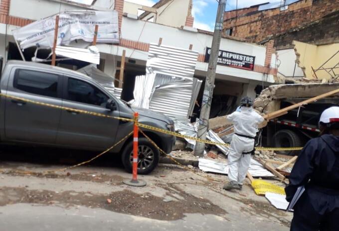Explosión en obra de Bogotá en medio de pandemia