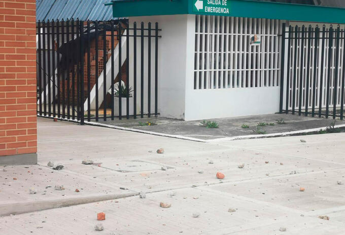 Horno crematorio de Fontibón es atacado a piedra