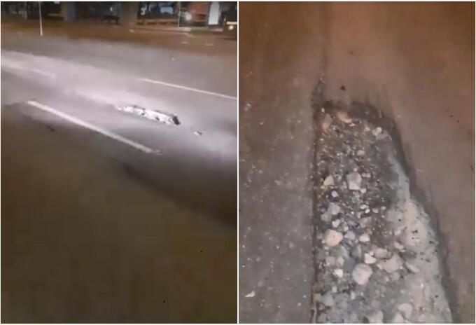 Hueco mata moteros en Bogotá