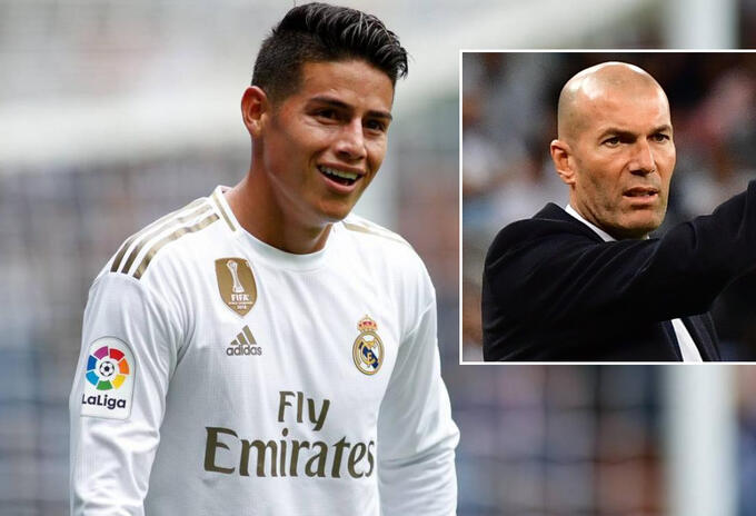 James Rodríguez, Zinedine Zidane
