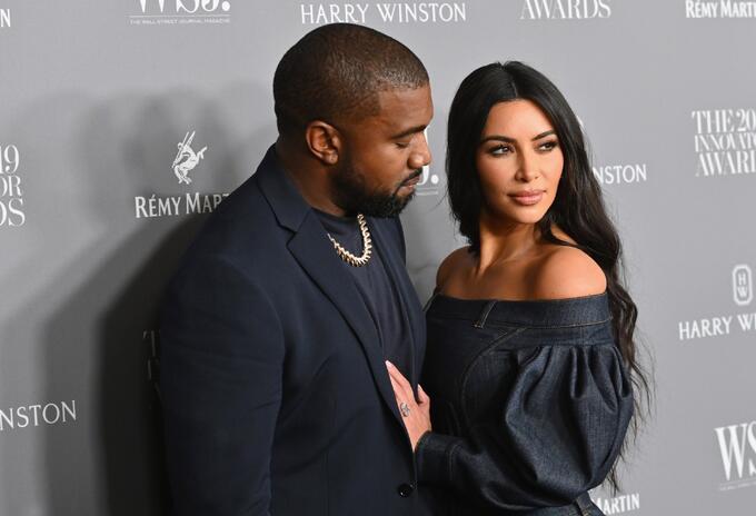 Kanye West y Kim Kardashian