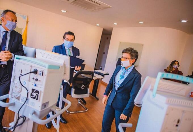 Entrega de ventiladores en Bogotá