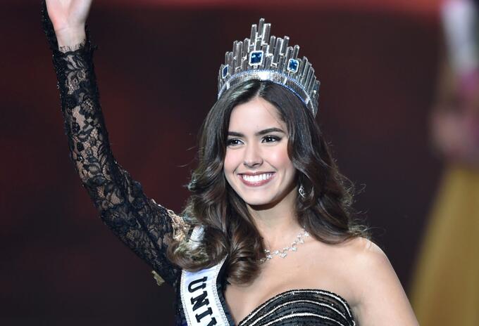 Paulina Vega cuando fue elegida Miss Universo
