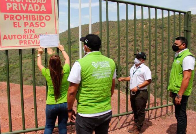 Hace una semana la Alcaldía de Girón había realizado el sellamiento de la obra