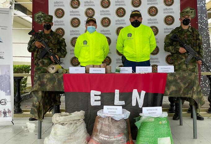 Batallón San Mateo (Pereira) - Incautación material explosivo al ELN