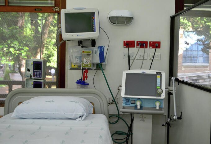Así son las camillas instaladas en el Hospital San Vicente Fundación de Medellín.