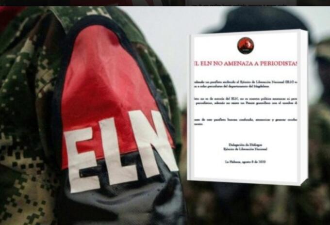 En comunicado de prensa el ELN aseguró que no hizo amenazas