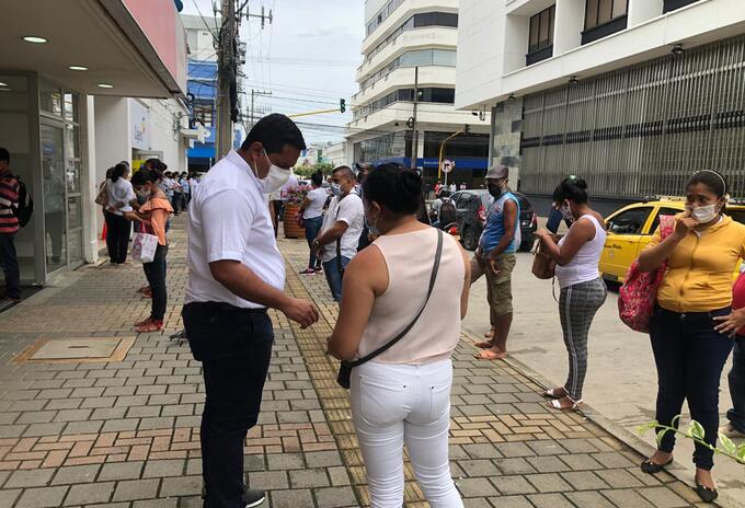 Las aglomeraciones ocurrieron en el centro