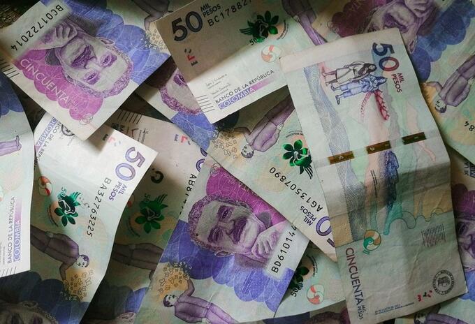 Billetes colombianos - dinero