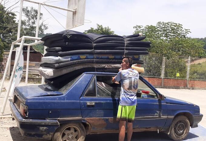 Familias desplazadas de la vereda Totumito