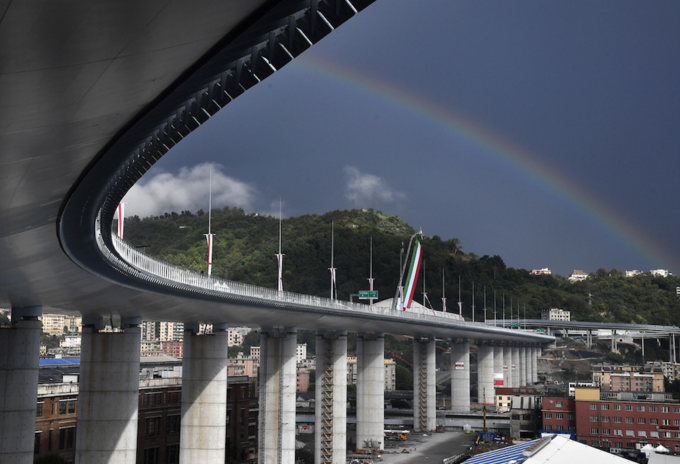 Nuevo puente de Génova en Italia