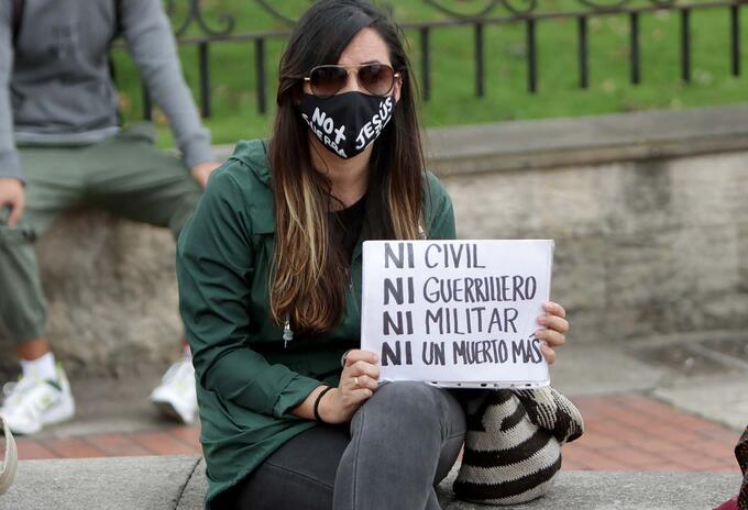 Protesta de jóvenes por la vida
